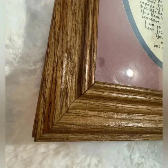 Vintage 1999 Calligraphy Mother to Daughter Poem Framed Artwork Cottagecore - Picture 5 of 9